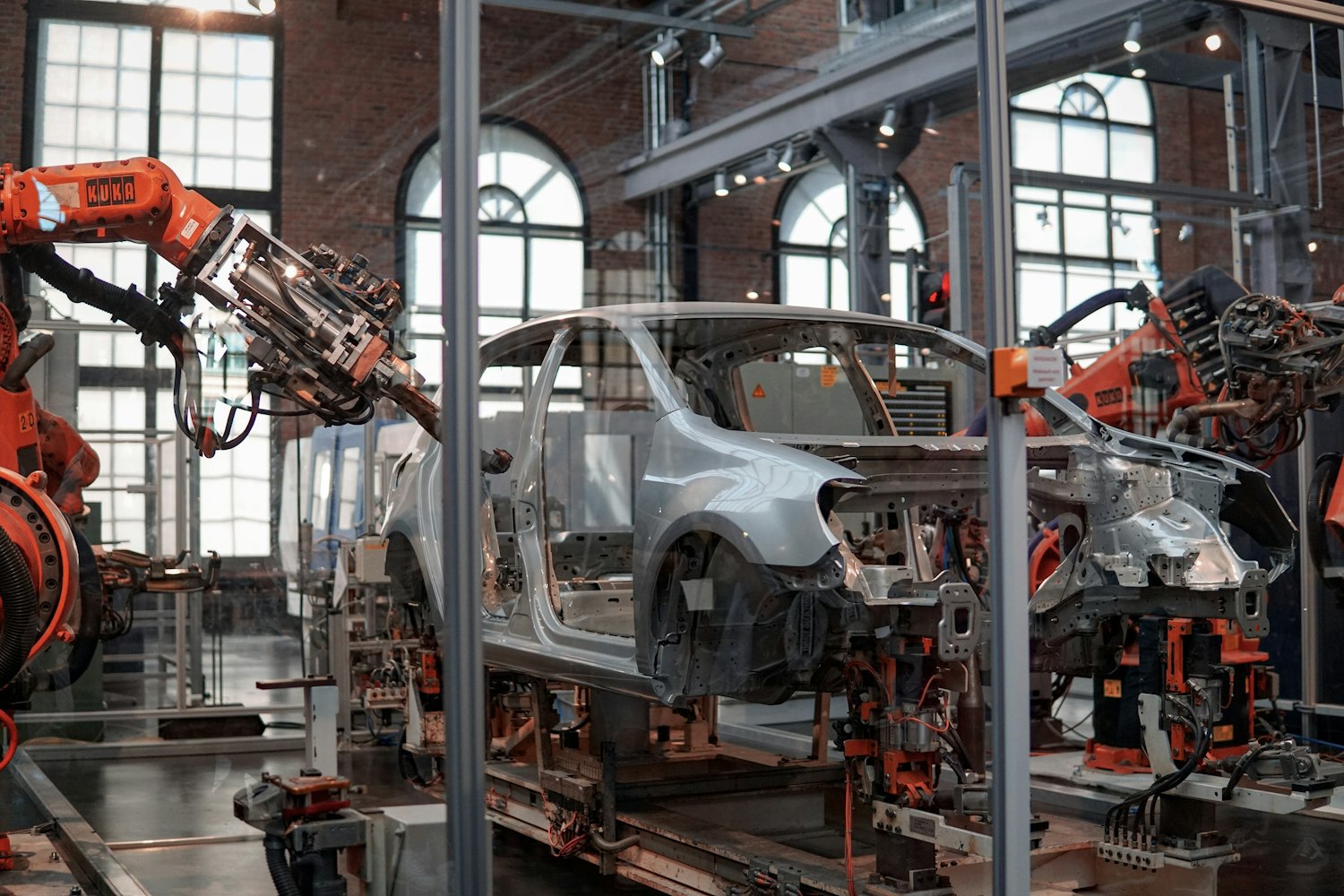 Automotive parts manufacturing and AI inspection